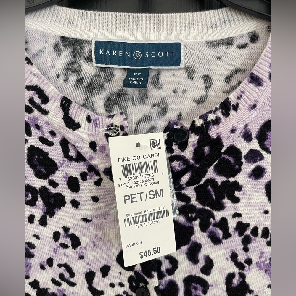 New Karen Scott Sweater size PSmall - Picture 3 of 3